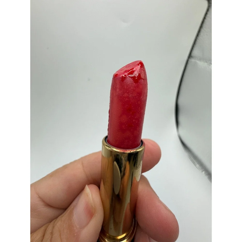 Estee Lauder All-Day Lipstick Power Pink A68 Vintage Fluted Case Navy
